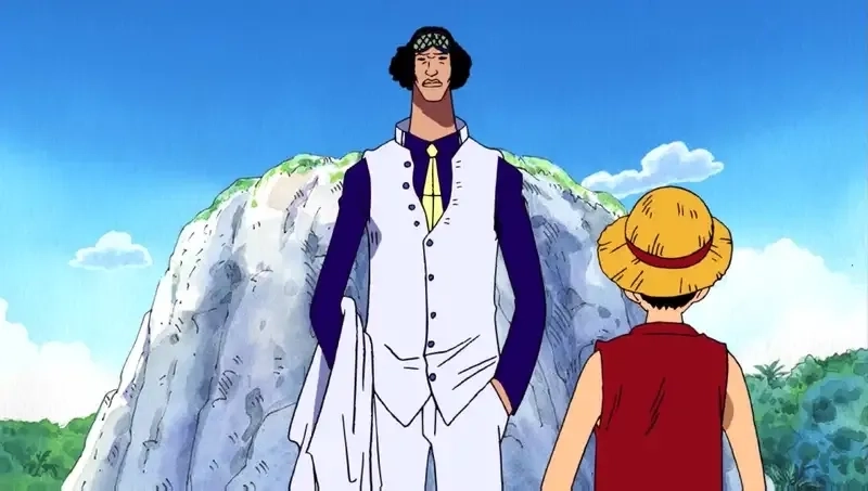 Cận cảnh cú đấm bá đạo one piece garp vs aokiji
