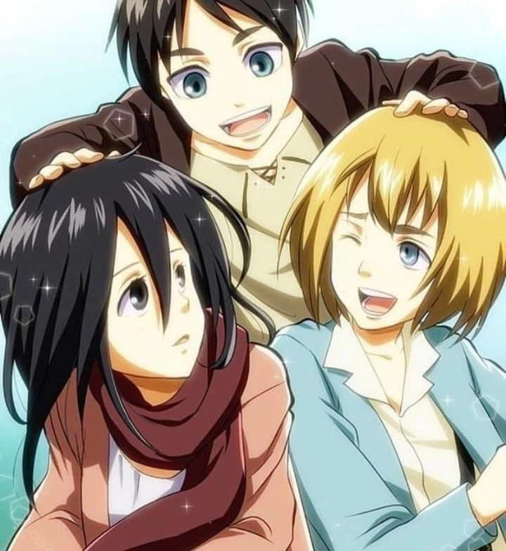 Eren x Mikasa x Armin câu chuyện về tình bạn và số phận