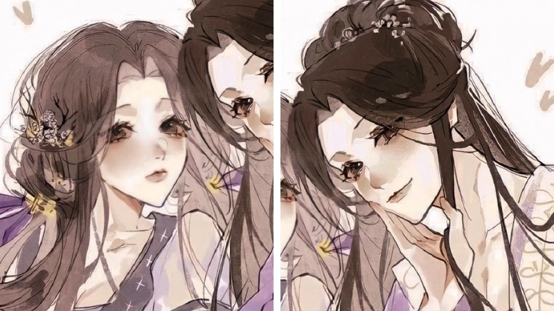 Tình bạn bền chặt với ảnh anime đôi bạn thân
