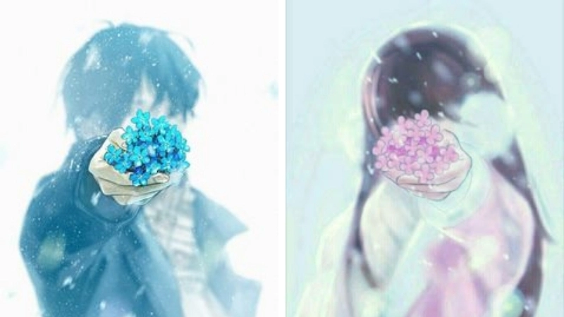 Sánh bước cùng nhau với ảnh anime cặp đôi