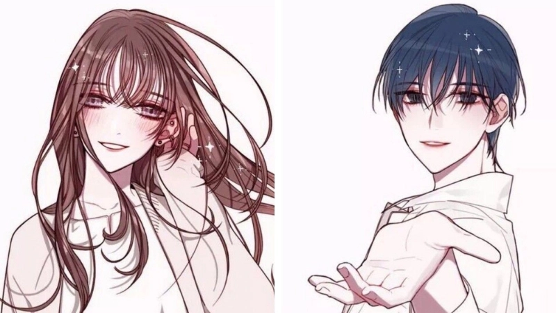 Ghi lại khoảnh khắc đáng yêu với ảnh anime đôi cute