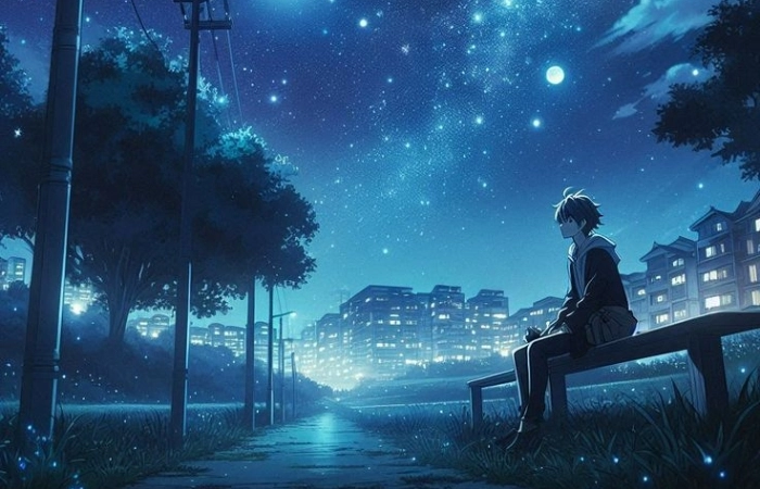 Anime nam đen trắng với phong cách cổ điển, cuốn hút