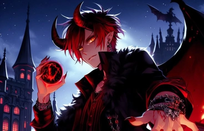 Anime ác quỷ nam mang vẻ ngoài bí ẩn và mạnh mẽv