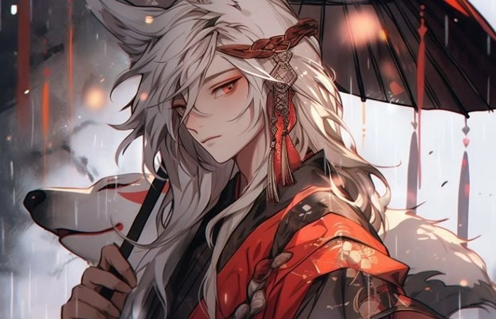 Anime nam hồ ly thể hiện sự bí ẩn và quyền năng
