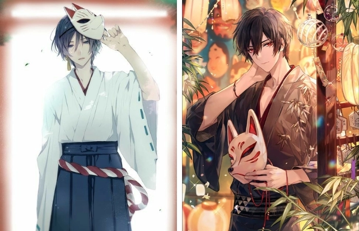 Anime nam mặc kimono mang vẻ đẹp cổ điển đầy lịch lãm