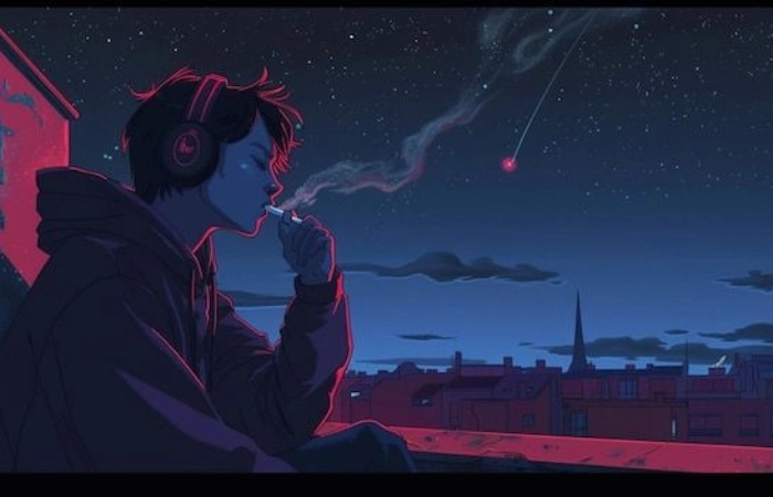 Anime nam thất tình thể hiện sự đau khổ trong tình yêu