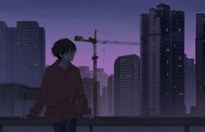 Anime tâm trạng buồn nam phản ánh những suy tư trầm lắng