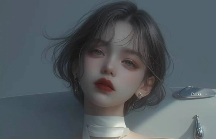 Cá tính khác biệt với avatar nữ tóc ngắn cực xinh