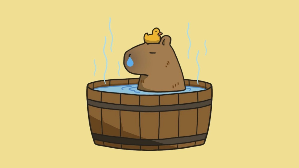 Bộ avatar hình nền capybara cute chibi cực chill cho dế yêu