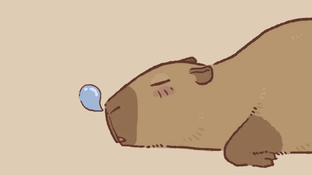 Chọn ngay avatar ảnh capybara chibi cute hút mắt