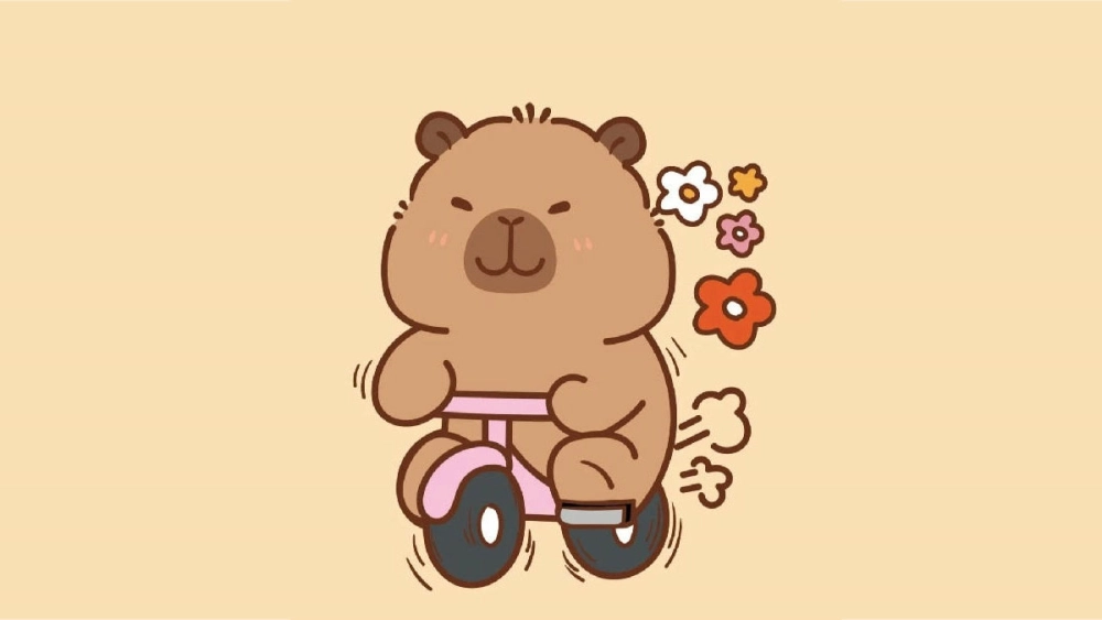 Làm mới máy với hình nền avatar capybara chibi cute dễ thương