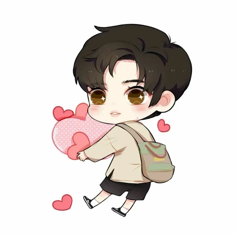 Chọn ngay avatar ảnh chibi cute boy cực dễ thương