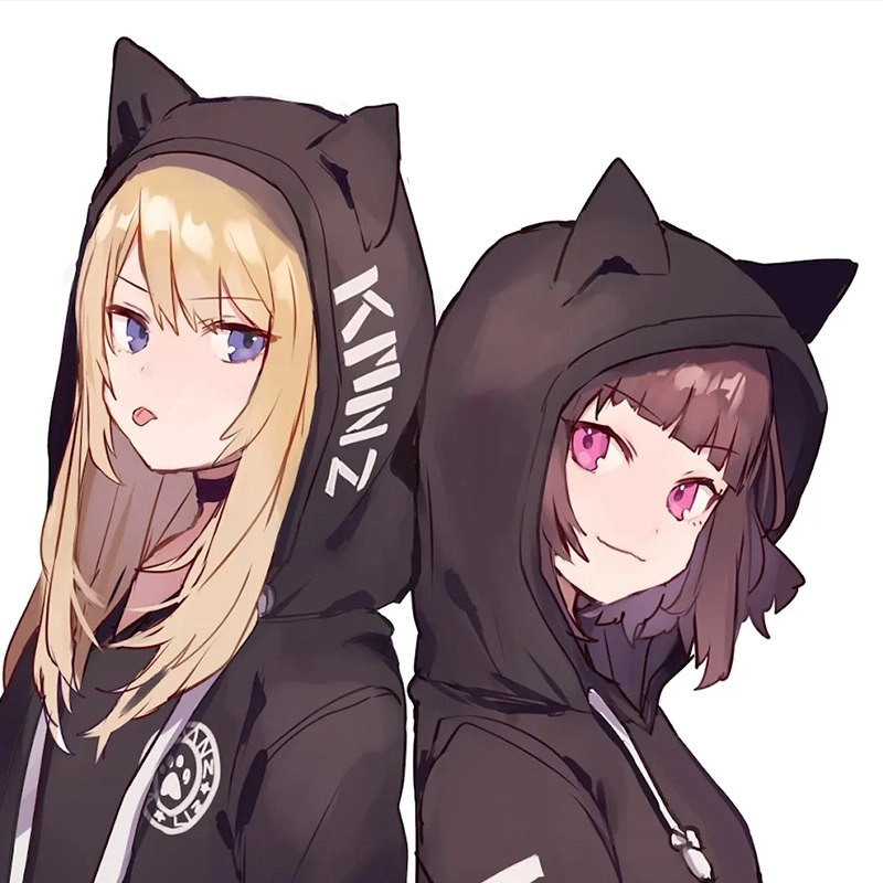 Ảnh anime cute thân avatar đôi bff nữ chibi là xu hướng của giới trẻ