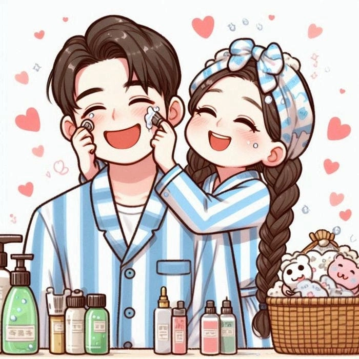 Avatar ảnh cặp đôi anime chibi cute là lựa chọn hoàn hảo cho bạn