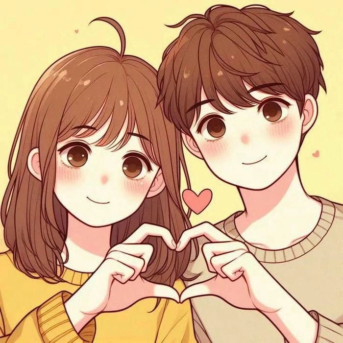 Ảnh anime chibi avatar cute đôi dành riêng cho các cặp yêu nhau
