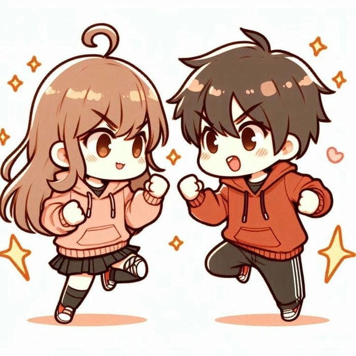 Avatar chibi đôi cute giúp bạn thể hiện cá tính riêng