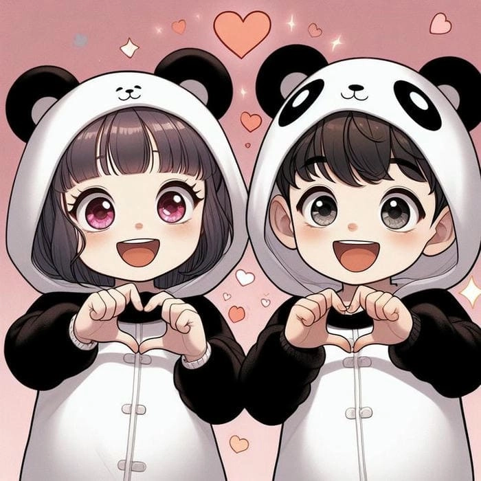 Chibi avatar cặp đôi ảnh cute lan tỏa niềm vui mỗi ngày