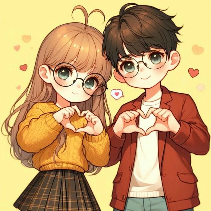 Bản thân chibi avatar đôi bff cute luôn hợp với mọi phong cách