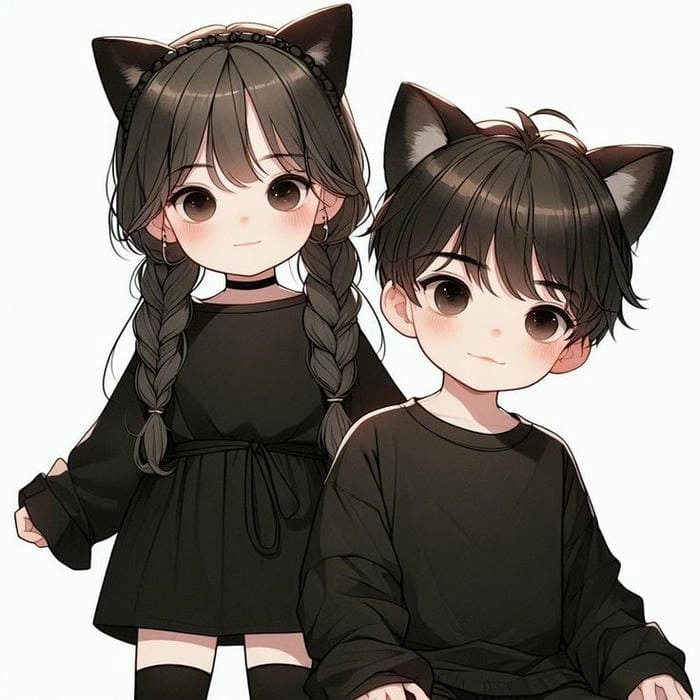 Anime chibi cute avatar đôi là xu hướng hot trên mạng