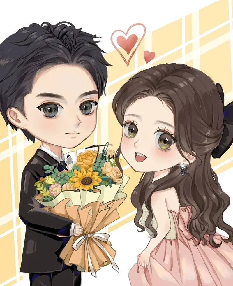 Avt đôi chibi avatar đôi bff cute luôn mang đến sự tươi mới