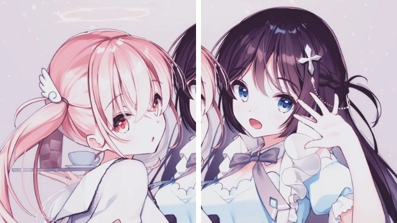 Lựa chọn dễ thương với hình anime cặp đôi cute
