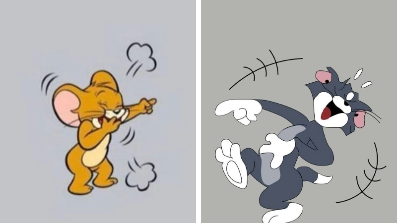 Hoạt hình vui nhộn với ảnh avatar đôi Tom và Jerry