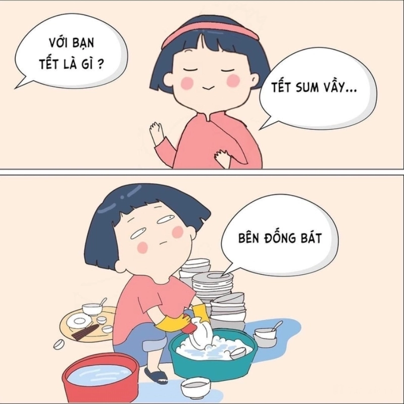 Đổi ngay diện mạo với avatar tết meme hài cực chất