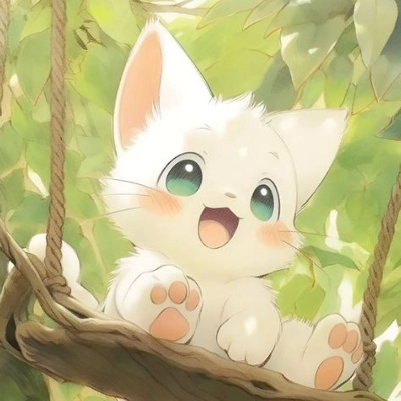 Cập nhật nhanh avatar cute mèo chibi mập siêu dễ thương