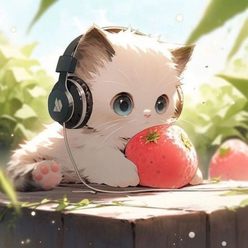 Tải liền tay avatar dễ thương cute mèo chibi mập đáng yêu