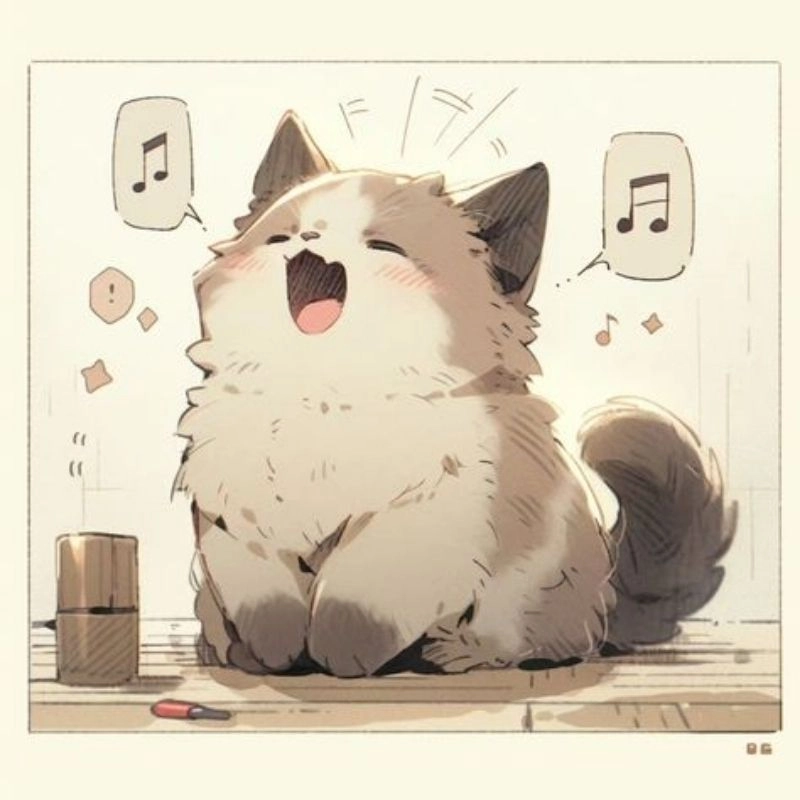 Ngập tràn đáng yêu với avatar cute mèo chibi dễ thương