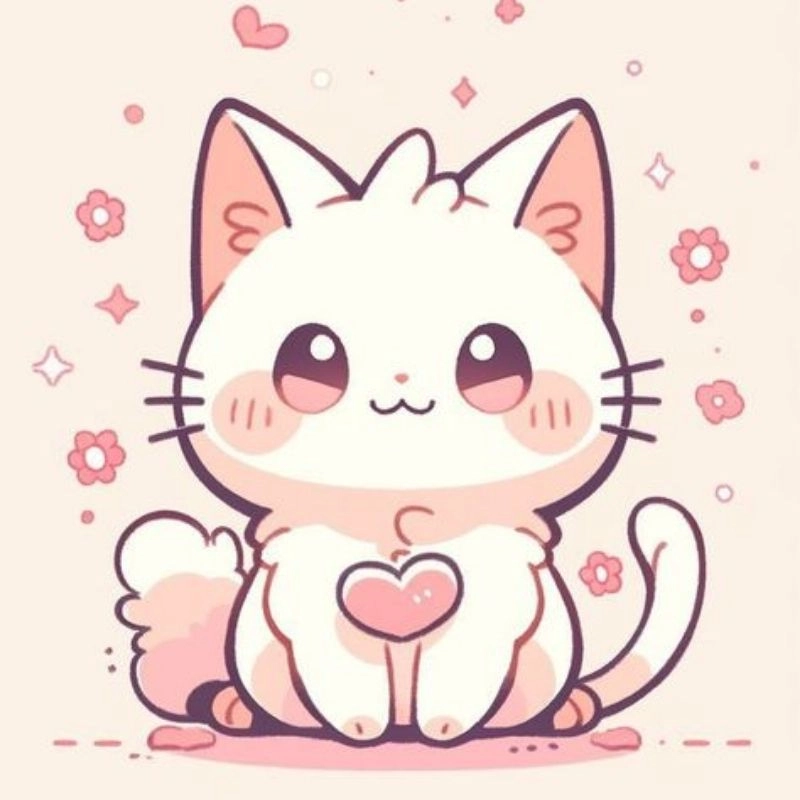 Khám phá mẫu avatar hình mèo cute chibi siêu độc lạ