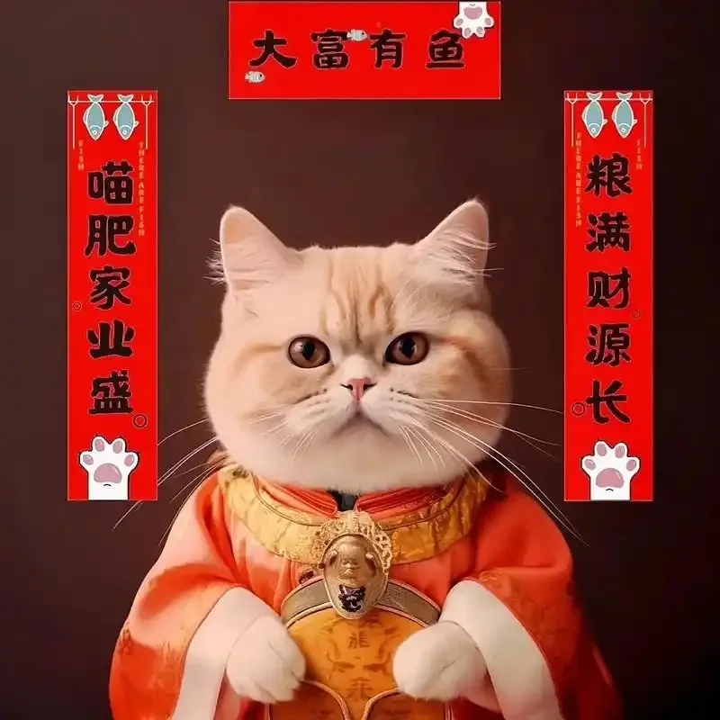 Đổi ngay avatar mèo đón tết meme để rước lộc đầu năm