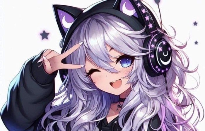 Avatar anime nữ ngầu mang nét quyến rũ bí ẩn