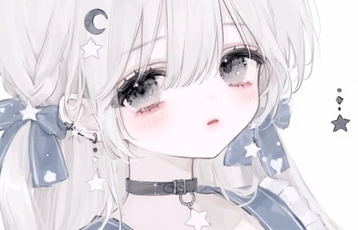 Avatar buồn cute thể hiện cảm xúc nhẹ nhàng tinh tế