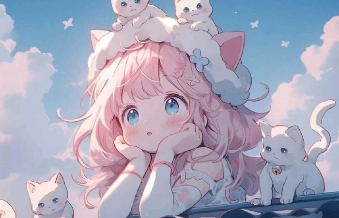 Hình avatar nữ cute chibi dành cho những ai thích phong cách dễ thương