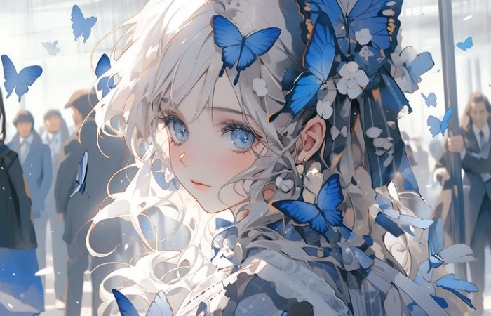 Avatar anime cute nữ thể hiện sự đáng yêu và tinh nghịch