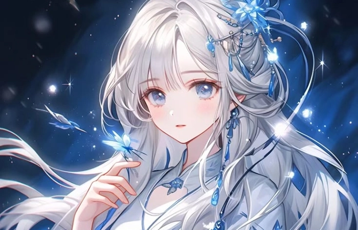 Ảnh nữ anime cute mang phong cách nhẹ nhàng, đáng yêu