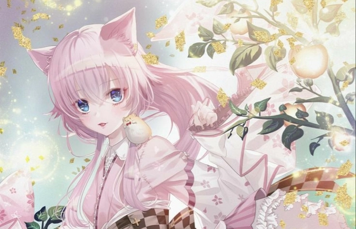 Anime nữ mèo cute thể hiện nét tinh nghịch và độc đáo