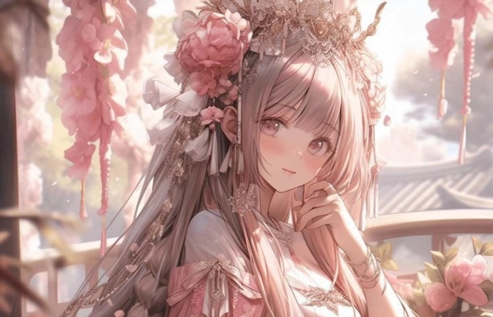 Ảnh anime nữ cute ngầu kết hợp giữa dễ thương và mạnh mẽ