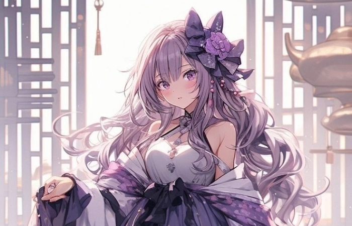 Ảnh anime nữ dễ thương giúp trang cá nhân thêm sinh động