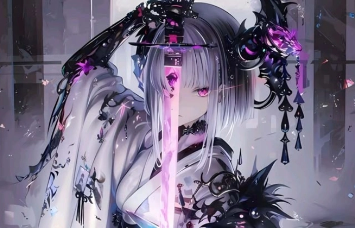 Hình avatar anime nữ ngầu tạo điểm nhấn ấn tượng