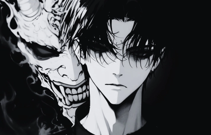 Avatar đen anime dành cho người yêu phong cách tối giản