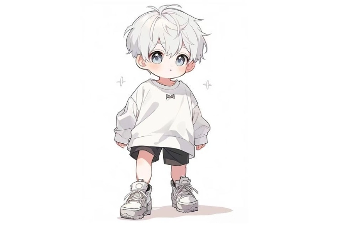 Hình avatar cute nam thể hiện sự đáng yêu của các chàng trai