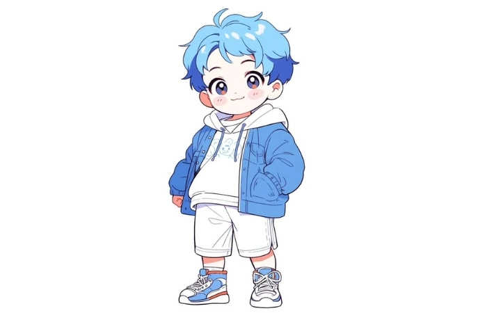 Ảnh đại diện chibi nam giúp trang cá nhân thêm sinh động
