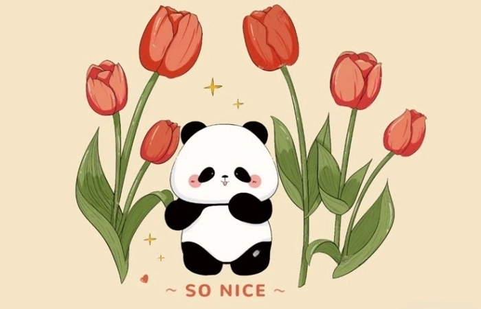 Hình avatar gấu trúc, đáng yêu nhưng vẫn đầy phong cách