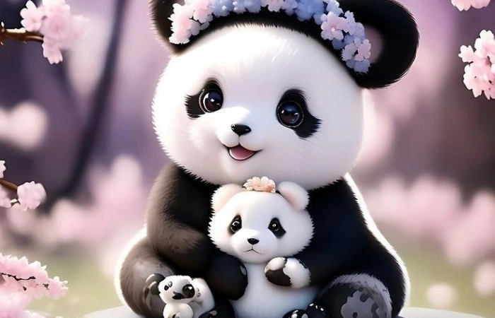 Gấu panda, biểu tượng của sự dễ thương và ngây thơ