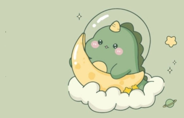Hình nền avatar khủng long cute vui nhộn