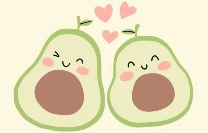 Avatar quả bơ cute dành cho fan yêu thích trái cây