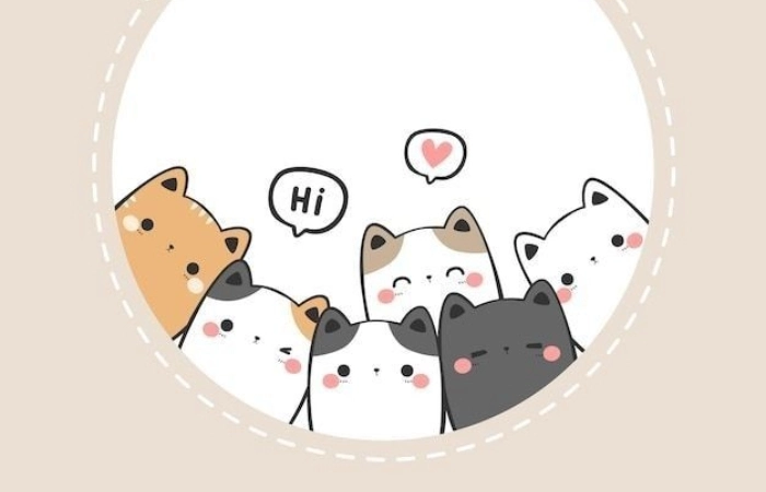 Avatar ngộ nghĩnh ảnh mèo cute đầy vui nhộn