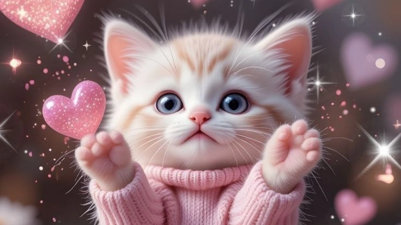 Tạo ấn tượng với hình avatar cute mèo siêu đáng yêu
